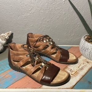 Naot Selo Sandals shoe size 38 US 7 gladiator comfort soft leather